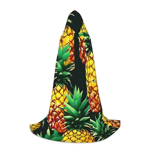 Evengigy Kapuzenumhang mit tropischen Früchten und Ananas, für Teenager, Halloween, Cosplay, Umhang Evengigy Kapuzenumhang mit tropischen Früchten und Ananas, für Teenager, Halloween, Cosplay, Umhang von Evengigy