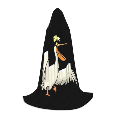 Evengigy Lustiger Pelikan-Druck, Kapuzenumhang für Teenager, Halloween, Kapuzenumhang, Kinder, Cosplay-Umhang Evengigy Lustiger Pelikan-Druck, Kapuzenumhang für Teenager, Halloween, Kapuzenumhang, Kinder, Cosplay-Umhang von Evengigy