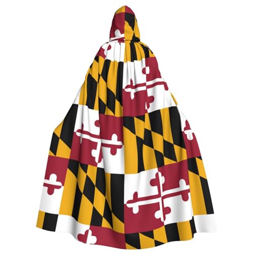 Evengigy Maryland State Flag Print Women Men Adults Halloween Hooded Cloak, Hooded Cape Cosplay Cloak Robe Uniform Evengigy Maryland State Flag Print Women Men Adults Halloween Hooded Cloak, Hooded Cape Cosplay Cloak Robe Uniform von Evengigy