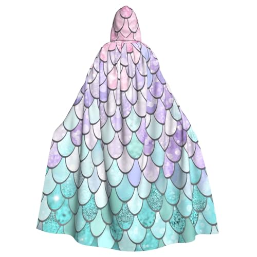 Evengigy Meerjungfrauen-Umhang, Pastellrosa, Violett, Aqua-Tee-Druck, für Damen und Herren, Erwachsene, Halloween, Kapuzenumhang, Cosplay-Umhang, Uniform Evengigy Meerjungfrauen-Umhang, Pastellrosa, Violett, Aqua-Tee-Druck, für Damen und Herren, Erwachsene, Halloween, Kapuzenumhang, Cosplay-Umhang, Uniform von Evengigy