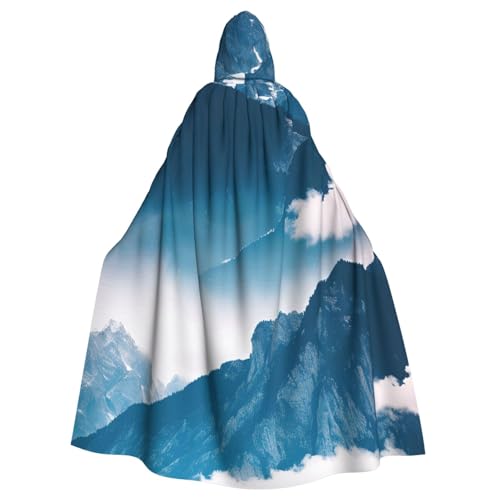 Evengigy Umhang mit Kapuze für Damen und Herren, Erwachsene, Motiv: Landschaft mit Bergen, Halloween, Kapuzenumhang, Cosplay-Umhang, Uniform Evengigy Umhang mit Kapuze für Damen und Herren, Erwachsene, Motiv: Landschaft mit Bergen, Halloween, Kapuzenumhang, Cosplay-Umhang, Uniform von Evengigy