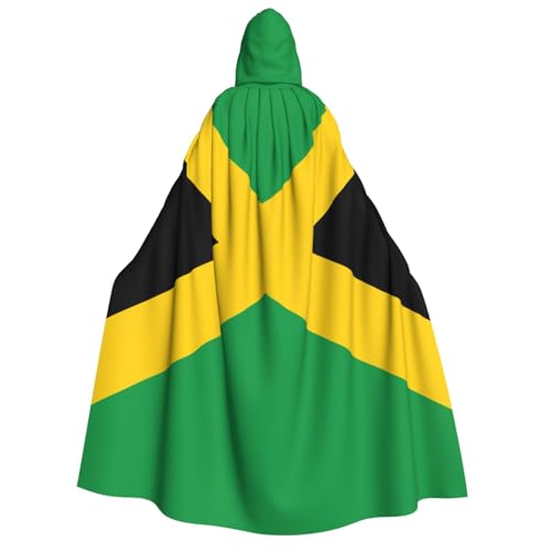 Evengigy Umhang mit Kapuze für Erwachsene, Motiv: Flagge von Jamaika, großer Kapuzenumhang, Cosplay, Uniform, für Damen und Herren Evengigy Umhang mit Kapuze für Erwachsene, Motiv: Flagge von Jamaika, großer Kapuzenumhang, Cosplay, Uniform, für Damen und Herren von Evengigy