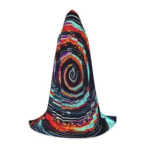 Evengigy Umhang mit Weltraumspirale, kosmischer Druck, für Teenager, Halloween, Kapuzenumhang, Kinder, Cosplay-Umhang Evengigy Umhang mit Weltraumspirale, kosmischer Druck, für Teenager, Halloween, Kapuzenumhang, Kinder, Cosplay-Umhang von Evengigy