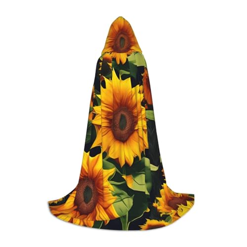 Evengigy Wunderschöner Sonnenblumen-Umhang mit Kapuze für Teenager, Halloween, Kapuzenumhang, Kinder, Cosplay-Umhang Evengigy Wunderschöner Sonnenblumen-Umhang mit Kapuze für Teenager, Halloween, Kapuzenumhang, Kinder, Cosplay-Umhang von Evengigy