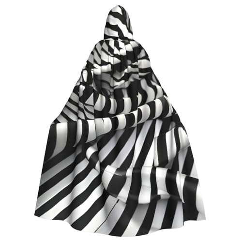 Evengigy Zebra-ähnlicher Druck, für Damen und Herren, Erwachsene, Halloween, Kapuzenumhang, Cosplay, Umhang, Uniform Evengigy Zebra-ähnlicher Druck, für Damen und Herren, Erwachsene, Halloween, Kapuzenumhang, Cosplay, Umhang, Uniform von Evengigy
