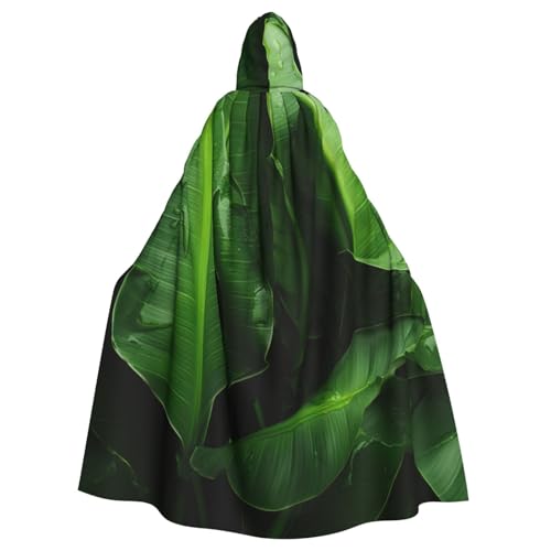 Frischer Bananenblätter-Druck, für Damen und Herren, Erwachsene, Halloween, Kapuzenumhang, Cosplay-Umhang, Uniform Frischer Bananenblätter-Druck, für Damen und Herren, Erwachsene, Halloween, Kapuzenumhang, Cosplay-Umhang, Uniform von Evengigy