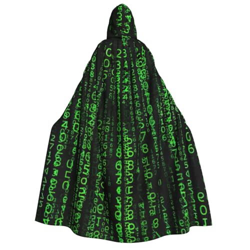 Hacker Era Print Erwachsene Halloween Kapuzenumhang Groß Kapuzenumhang Cosplay Umhang Uniform Damen Herren Hacker Era Print Erwachsene Halloween Kapuzenumhang Groß Kapuzenumhang Cosplay Umhang Uniform Damen Herren von Evengigy