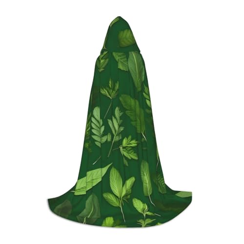 Kapuzenumhang mit Kräuterpflanzen-Blättern, für Teenager, Halloween, Cosplay, Umhang Kapuzenumhang mit Kräuterpflanzen-Blättern, für Teenager, Halloween, Cosplay, Umhang von Evengigy