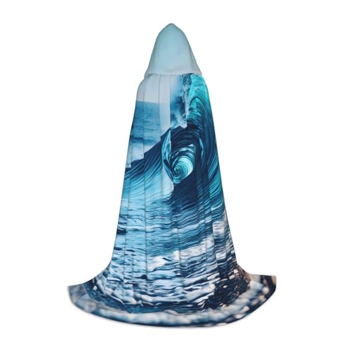 Kapuzenumhang mit Meereswellen-Druck, für Teenager, Halloween, Cosplay, Umhang Kapuzenumhang mit Meereswellen-Druck, für Teenager, Halloween, Cosplay, Umhang von Evengigy