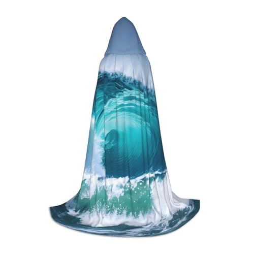 Kapuzenumhang mit Ozeanwellen-Druck, für Teenager, Halloween, Cosplay, Umhang Kapuzenumhang mit Ozeanwellen-Druck, für Teenager, Halloween, Cosplay, Umhang von Evengigy