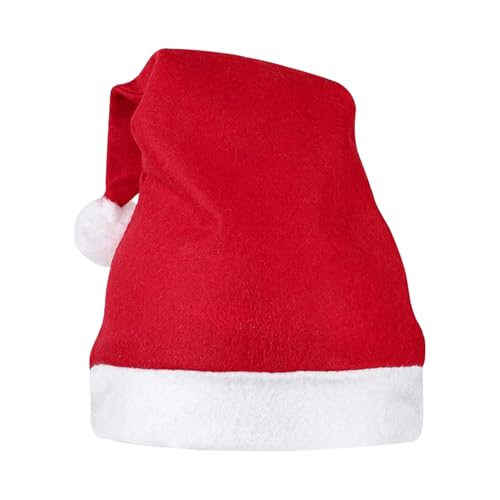 Event Decor Shop Klassische Weihnachtsmütze, roter Samt-Weihnachtsmannhut mit weißem Rand und weichem Pompon, Erwachsenen-Urlaubs-Outfit, Accessoire für Weihnachtsfeiern, Geschenke und saisonale Event Decor Shop Klassische Weihnachtsmütze, roter Samt-Weihnachtsmannhut mit weißem Rand und weichem Pompon, Erwachsenen-Urlaubs-Outfit, Accessoire für Weihnachtsfeiern, Geschenke und saisonale von Event Decor Shop
