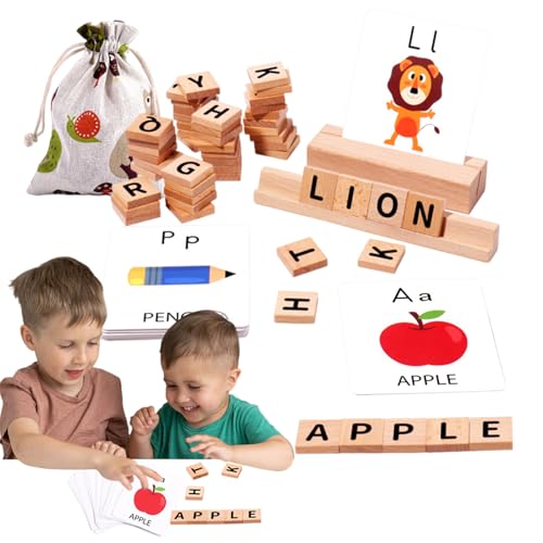 Eventerde Alphabet Lernkarten - Kinder Lernspielkarten,Interaktiv & Lehrreich Lustiges Lernspiel Für Kindergartenkinder Mädchen Frühförderung Homeschooling von Eventerde