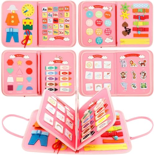 Eventerde Baby Activity Board,Fühlpädagogische Lernspiele,Sensorikbuch - Für Kinder 3-8 Jahre Reise Auto Flugzeug Kindergarten Zuhause Vorschule Eventerde Baby Activity Board,Fühlpädagogische Lernspiele,Sensorikbuch - Für Kinder 3-8 Jahre Reise Auto Flugzeug Kindergarten Zuhause Vorschule von Eventerde