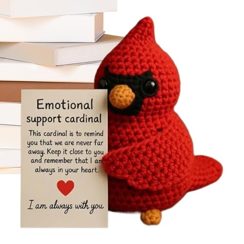 Eventerde Emotionelle Häkeltiere,Kleine Inspirierende Häkeltier Vogel Deko - Feiertage Valentinstag Geburtstag Frauen Kolleginnen Freundinnen von Eventerde