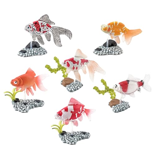 Eventerde Fake Fish Für Aquarium,6 Stück Aquarium Dekofische - Schwimmendes Dekomodell Mit Sockel Für Schwimmdisplay, Teich, Schrankuntersetzern, Badezimmer & Innenbereich Eventerde Fake Fish Für Aquarium,6 Stück Aquarium Dekofische - Schwimmendes Dekomodell Mit Sockel Für Schwimmdisplay, Teich, Schrankuntersetzern, Badezimmer & Innenbereich von Eventerde
