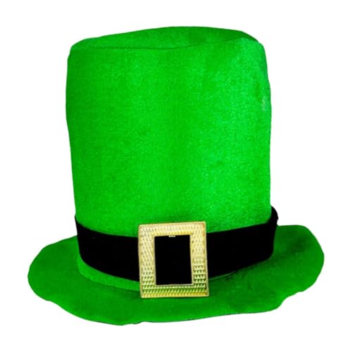 Eventerde Grüner Zylinder, St. Patrick Hut - St. Patricks Day Koboldhut mit goldener Schnalle | St. Patricks Day Kostümzubehör Kobold Zylinder für St. Patrick, Weihnachten Eventerde Grüner Zylinder, St. Patrick Hut - St. Patricks Day Koboldhut mit goldener Schnalle | St. Patricks Day Kostümzubehör Kobold Zylinder für St. Patrick, Weihnachten von Eventerde