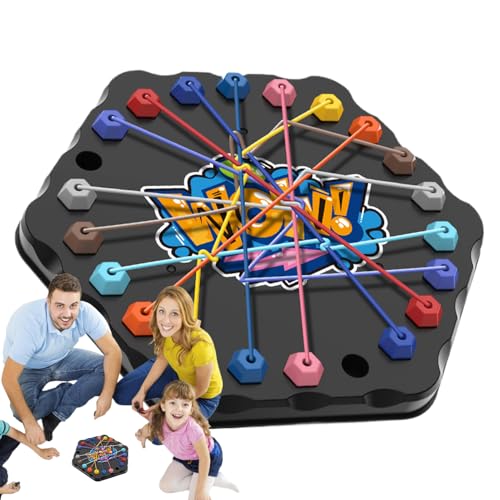 Eventerde Knoten Seil Entwirrspiel,Strategisches Brettspiel mit Entwirr-Herausforderung | Fädeln & Entwirrspielzeug zur Förderung der Fingerfertigkeit ab 3 Jahren für Reise und Eventerde Knoten Seil Entwirrspiel,Strategisches Brettspiel mit Entwirr-Herausforderung | Fädeln & Entwirrspielzeug zur Förderung der Fingerfertigkeit ab 3 Jahren für Reise und von Eventerde