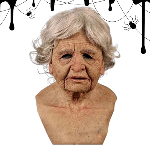 Eventerde Realistische Alte-Mann-Maske Für Erwachsene - Halloween Latexmaske für Herren Erwachsene | Gruselige Kopfhelm Verkleidung für Karneval Cosplay Mottoparty Maskenball Gruselhaus Veranstaltung Eventerde Realistische Alte-Mann-Maske Für Erwachsene - Halloween Latexmaske für Herren Erwachsene | Gruselige Kopfhelm Verkleidung für Karneval Cosplay Mottoparty Maskenball Gruselhaus Veranstaltung von Eventerde