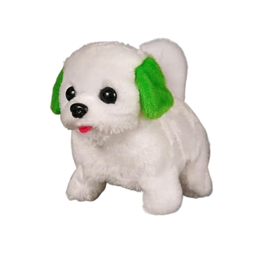 Eventerde Realistischer Roboterpuppenspielzeug, Walking Dog Toy für Kinder | Hundeplüschpuppe Roboter Walking Toy,Realistische interaktive gefüllte Tierwedel -Begleiter -Haustier zum Geburtstag von Eventerde