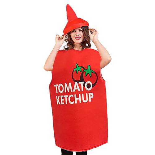Eventerde Senf Kostüm, Halloween-Kostüm, Kreatives Cosplay Leichtes Ketchup-Flaschenkostüm für Festivals Gruppenpartys Bühnenauftritte und Geschenkideen Eventerde Senf Kostüm, Halloween-Kostüm, Kreatives Cosplay Leichtes Ketchup-Flaschenkostüm für Festivals Gruppenpartys Bühnenauftritte und Geschenkideen von Eventerde