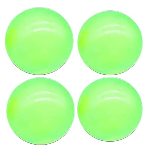 Sticky Ball Leuchtbälle 4 Stück Leuchtende Kinderparty Bälle 5cm Beruhigende Fluoreszierende Sticky Target Wand StickyBall Die Decke Kleben Bleiben Familien Spaß Aktivitäten Klebrige Bälle von Eventerde