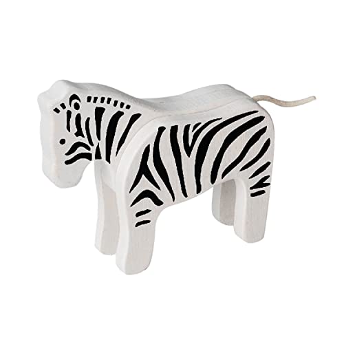EverEarth Bambus-Zebra aus nachhaltigem Holz – Umweltfreundliches und robustes Spielzeug zur Förderung von Kreativität – Sicheres Design für Kinder – EE33542 von EverEarth