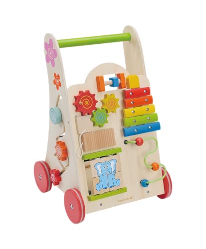 EverEarth Lauflern-Spielzeug aus nachhaltigem Holz – Fördert das Laufen und die Motorik von Kleinkindern – Kindgerechtes Spielzeug mit unbedenklichen Wasserfarben – EE30949 von EverEarth