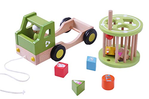 EverEarth Nachzieh Spielzeug Recycling Truck aus nachhaltigem Holz - animiert zum Rutschen, Krabbeln, Laufen - Zieh Spielzeug mit Bewegung und Motorikspiel - Ziehspielzeug EE33782 EverEarth Nachzieh Spielzeug Recycling Truck aus nachhaltigem Holz - animiert zum Rutschen, Krabbeln, Laufen - Zieh Spielzeug mit Bewegung und Motorikspiel - Ziehspielzeug EE33782 von EverEarth