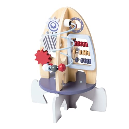 EverEarth Raketen-Aktivitäts-Center aus nachhaltigem Holz – Pastellfarbenes Motorikspielzeug mit vielseitigen Aktivitäten – Motorikbaum Lernspielzeug für Kinder – EE33892 EverEarth Raketen-Aktivitäts-Center aus nachhaltigem Holz – Pastellfarbenes Motorikspielzeug mit vielseitigen Aktivitäten – Motorikbaum Lernspielzeug für Kinder – EE33892 von EverEarth