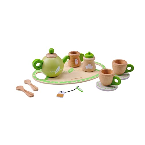 EverEarth Teeservice aus nachhaltigem Holz – Buntes Rollenspiel-Set für Kinderküchen – Umweltfreundliches Spielzeug zur Förderung von Kreativität – EE33717 EverEarth Teeservice aus nachhaltigem Holz – Buntes Rollenspiel-Set für Kinderküchen – Umweltfreundliches Spielzeug zur Förderung von Kreativität – EE33717 von EverEarth