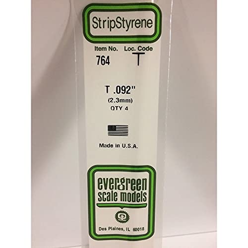 EVERGREEN 500764 T-Profil, 35 mm lang, Höhe/Breite 2,3 mm, 3 Stück, Mehrfarbig EVERGREEN 500764 T-Profil, 35 mm lang, Höhe/Breite 2,3 mm, 3 Stück, Mehrfarbig von Evergreen