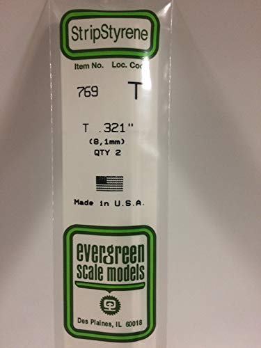 EVERGREEN 500769 T-Profil, 35 mm lang, Höhe/Breite 8,1 mm, 2 Stück, Mehrfarbig EVERGREEN 500769 T-Profil, 35 mm lang, Höhe/Breite 8,1 mm, 2 Stück, Mehrfarbig von Evergreen