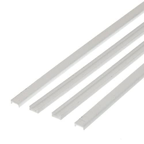 EVERGREEN 500264 U-Profil, 350x3,2x1,2 mm-1/8, 4 Stück, Mehrfarbig von Evergreen