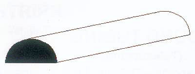 Halbrundstange, 35 cm lang, Durchm. 2,0 mm, 4 Stück Halbrundstange, 35 cm lang, Durchm. 2,0 mm, 4 Stück von Evergreen