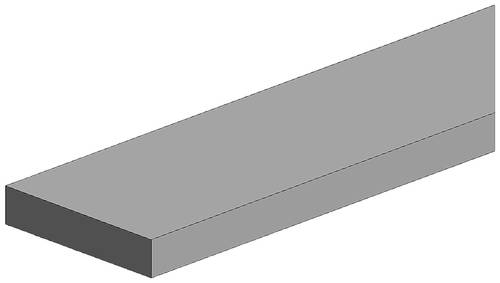 Polystyrol Rechteck-Profil (L x B x H) 350 x 2 x 1mm 10St. von Evergreen