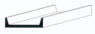 U-Profil, 350x2,0x0,97 mm, 4 Stück U-Profil, 350x2,0x0,97 mm, 4 Stück von Evergreen