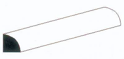 Viertelrundstange, 35 cm lang,Durchm. 0,75 mm, 5 Stück Viertelrundstange, 35 cm lang,Durchm. 0,75 mm, 5 Stück von Evergreen