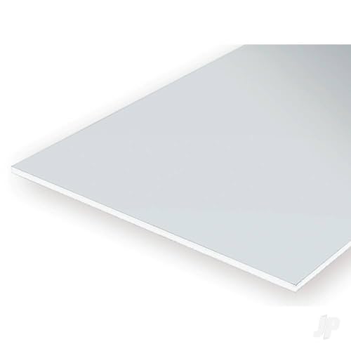 evergreen 19100 Polystyrolplatte, 300 x 600 x 2.50 mm, 2 Stück, weiß von Evergreen