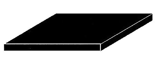 evergreen 9515 - Polystyrolplatten, Spiel, 150 x 300 x 1.00 mm, 2 Stück, schwarz von evergreen