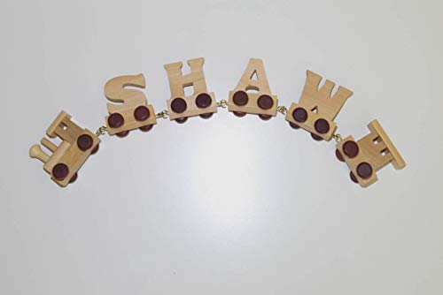 * 4 * Letter Namen Holz Alphabet Zug Geschenk Kind Motor * 4 * Letter Namen Holz Alphabet Zug Geschenk Kind Motor von Fun World Toys
