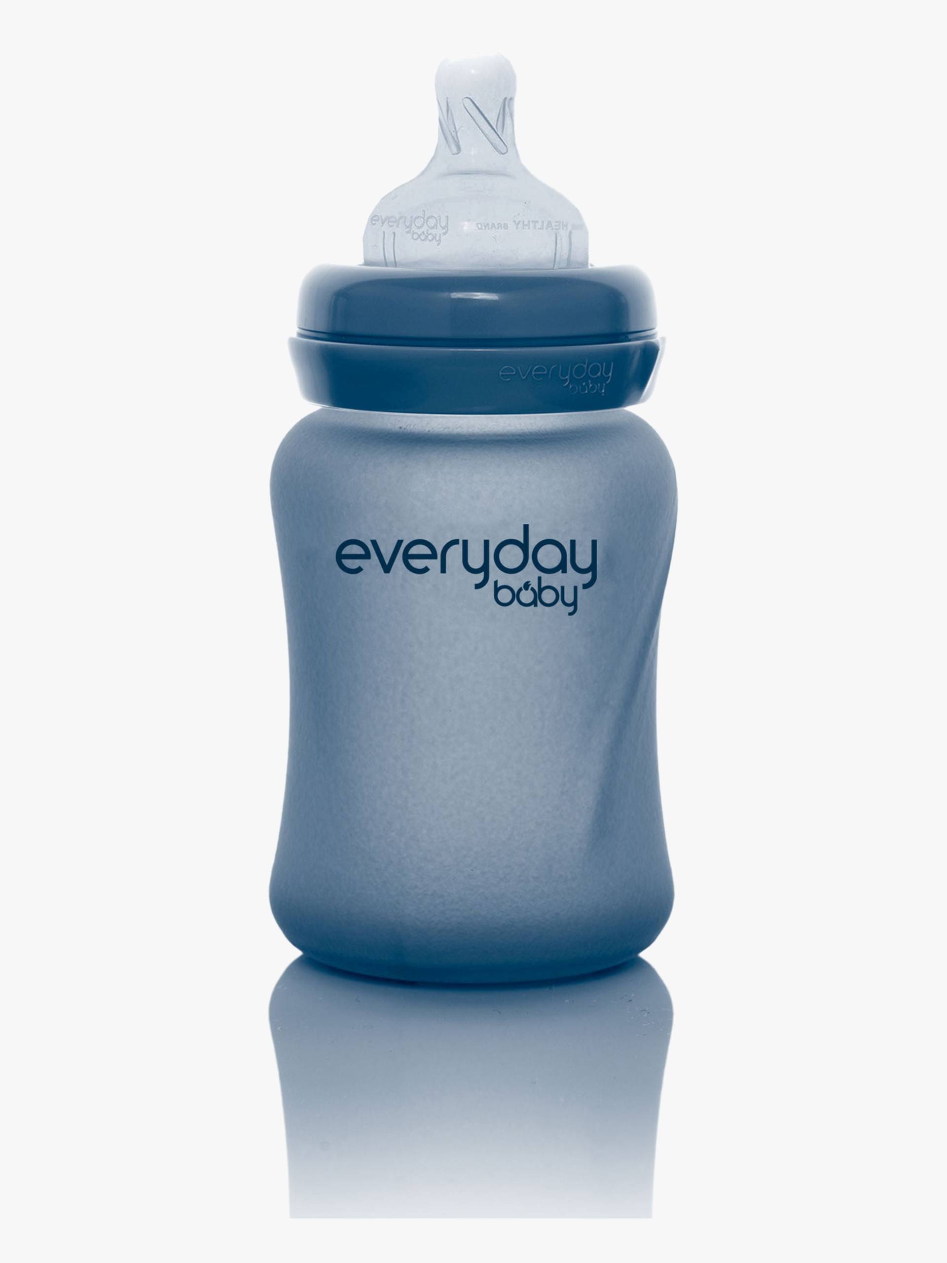 Everyday Baby Babyflasche Glas 150 ml mit Wärmeindikator, Blaubeere von EverydayBaby