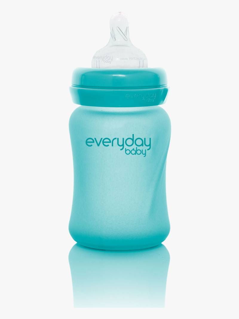 Everyday Baby Babyflasche Glas 150 ml mit Wärmeindikator, Türkis Everyday Baby Babyflasche Glas 150 ml mit Wärmeindikator, Türkis von EverydayBaby