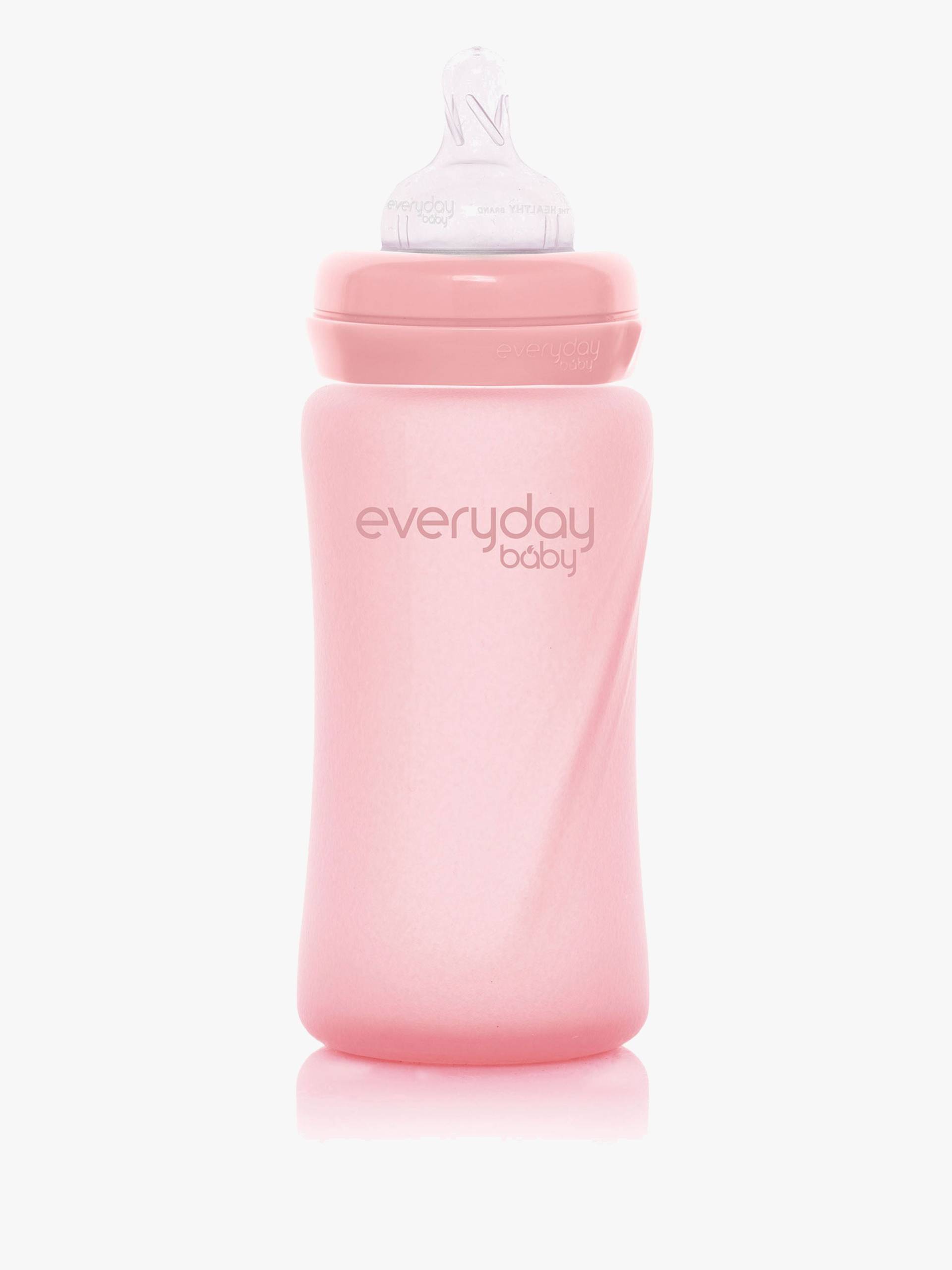 Everyday Baby Babyflasche Glas 240 ml, Hellrosa von EverydayBaby