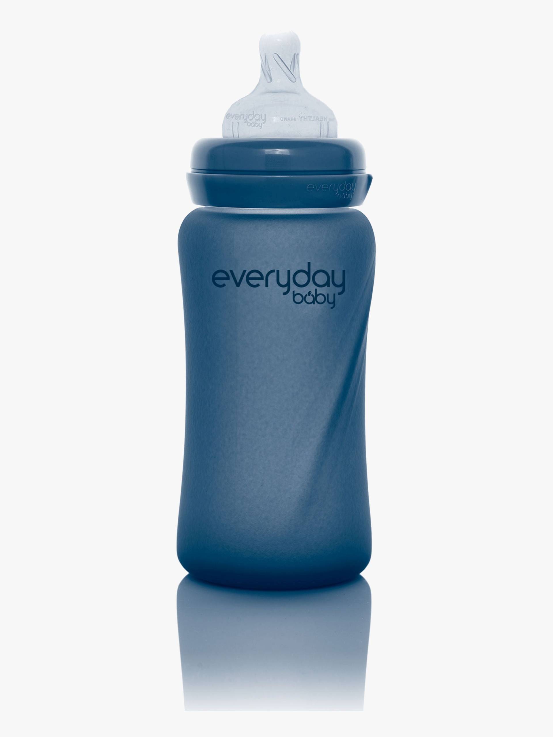 Everyday Baby Babyflasche Glas 240 ml mit Wärmeindikator, Blaubeere von EverydayBaby