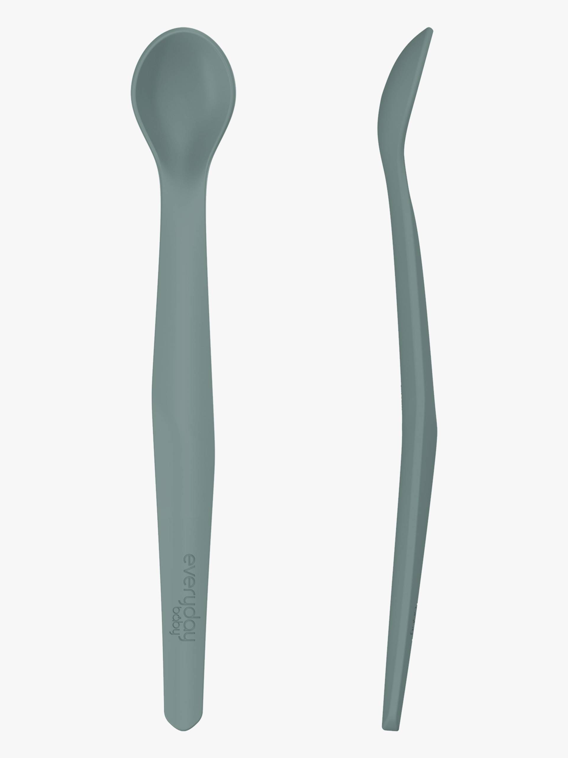 Everyday Baby Löffel Silikon 2er-Pack, Grün von EverydayBaby