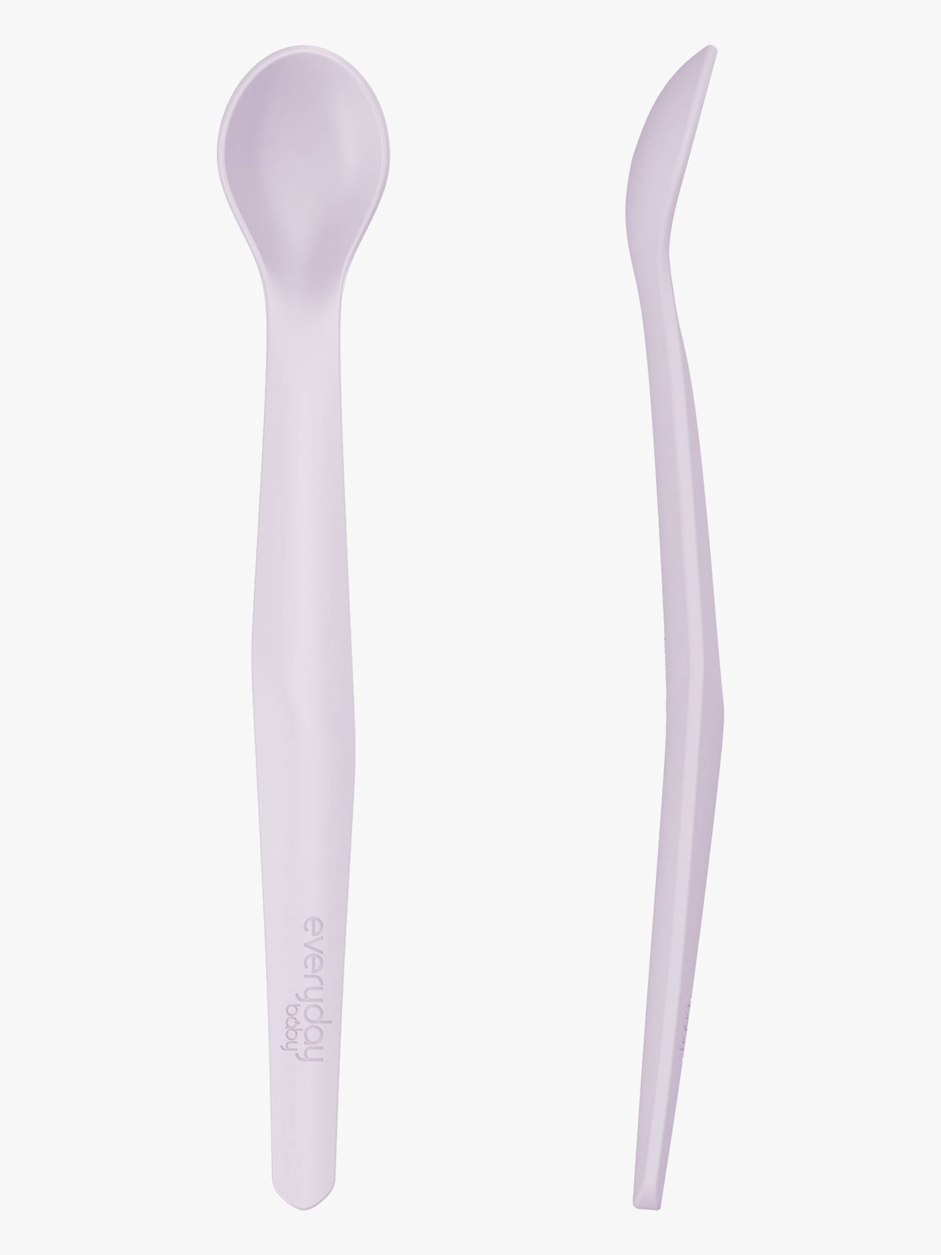 Everyday Baby Löffel Silikon 2er-Pack, Lavendelfarben von EverydayBaby
