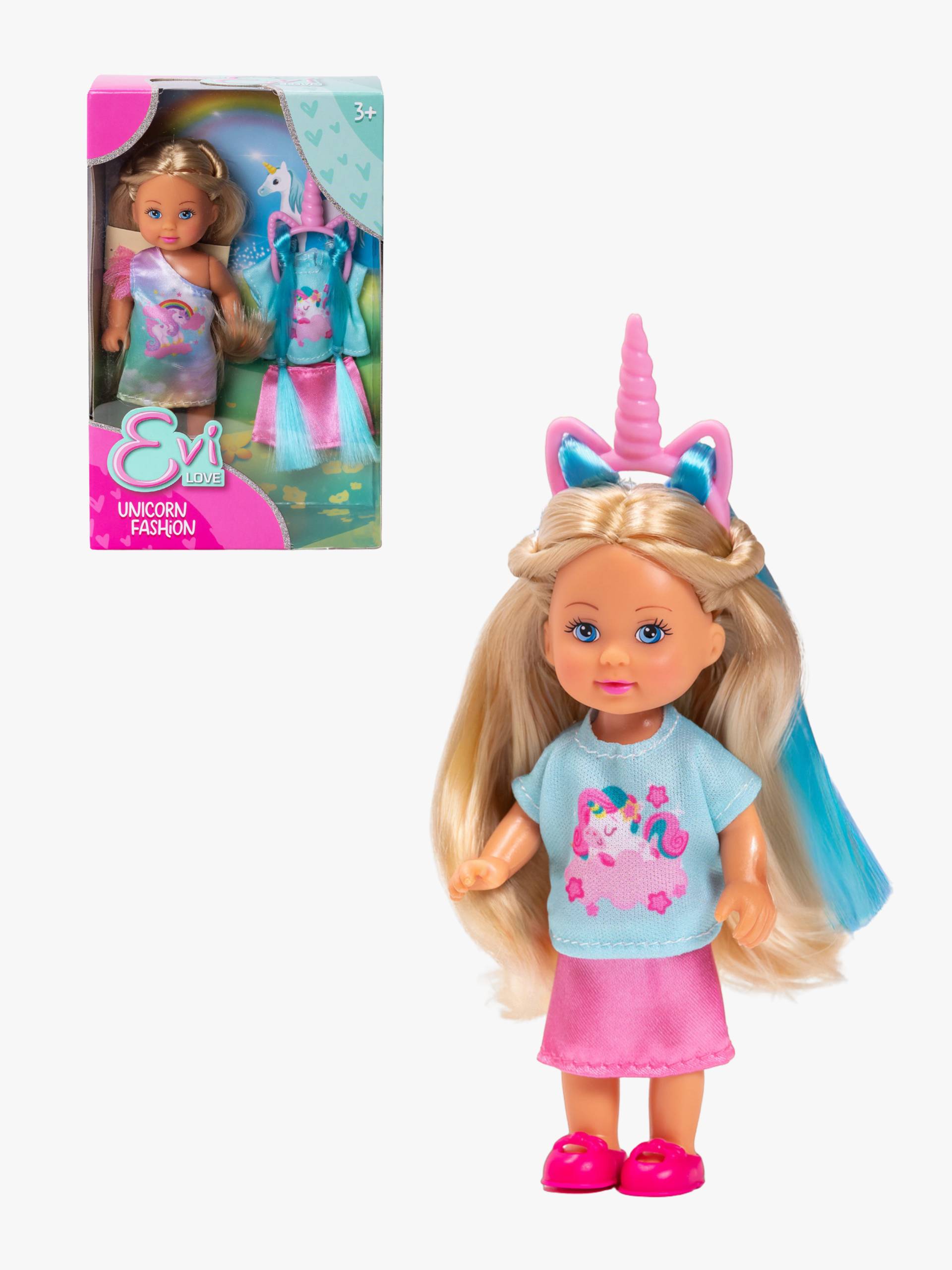 Evi Love Puppe Einhorn mit Kleidung 12 cm von Evi Love