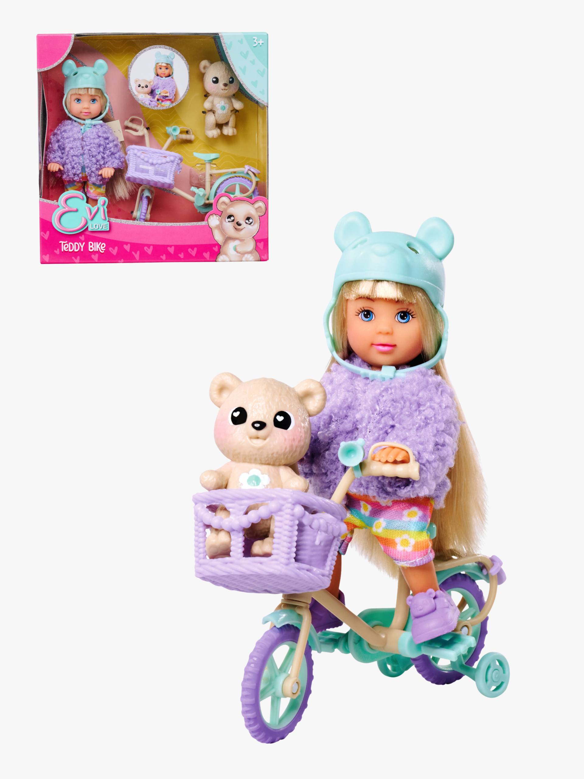 Evi Love Puppe mit Teddybär &  Fahrrad von Evi Love