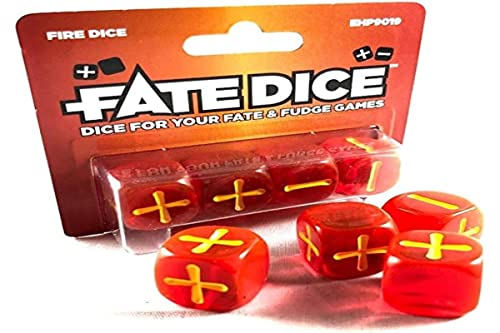 Evil Hat Productions EHP09019 - Fate Dice: Fire Dice von Evil Hat Productions