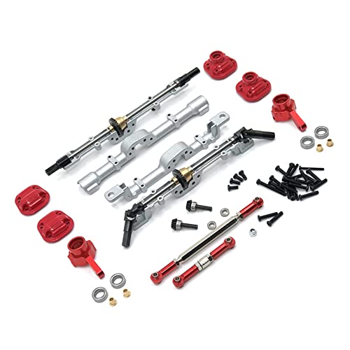 Evliery Für MN D90 MN90 MN99S 1/12 RC Auto Auto Upgrade Teile Vordere und Hintere Differential Achse Aus Metall mit Metall Achse GehäUse Kit,2 von Evliery